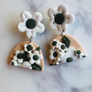 Handmade Floral Stud Earring